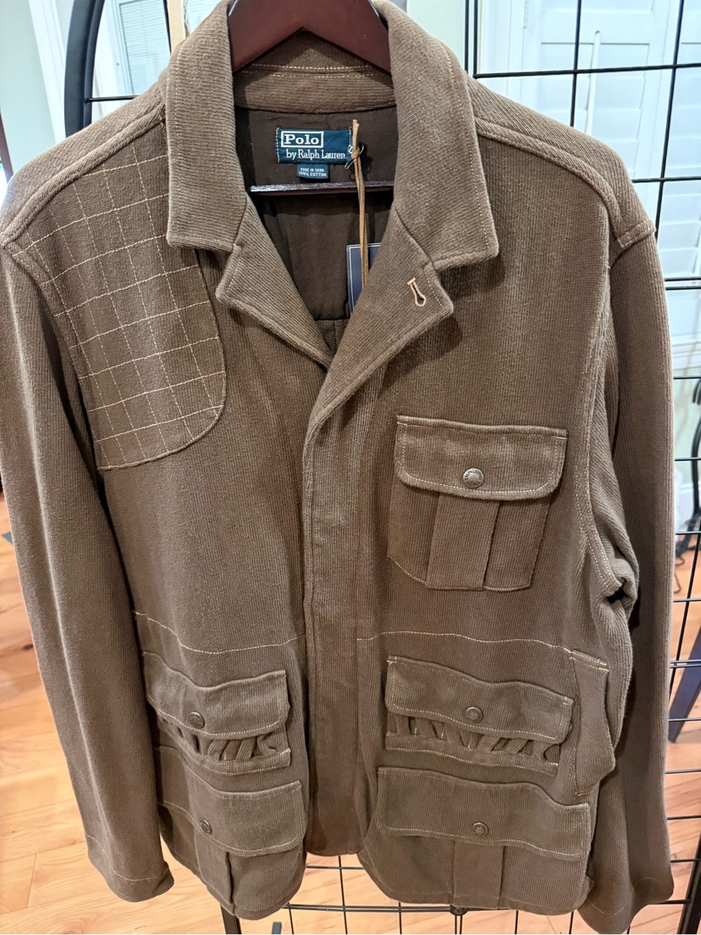 NWT Polo Ralph Lauren Heavy Knit Field Hunting Jacket XL Shooting Cardigan Coat